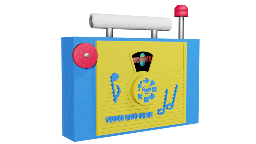 Fisher-Price-toy-radio-with-Voodoo-Radio-Online-logo